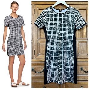 NWT REED Krakoff Sheath Scuba Dress Black & White